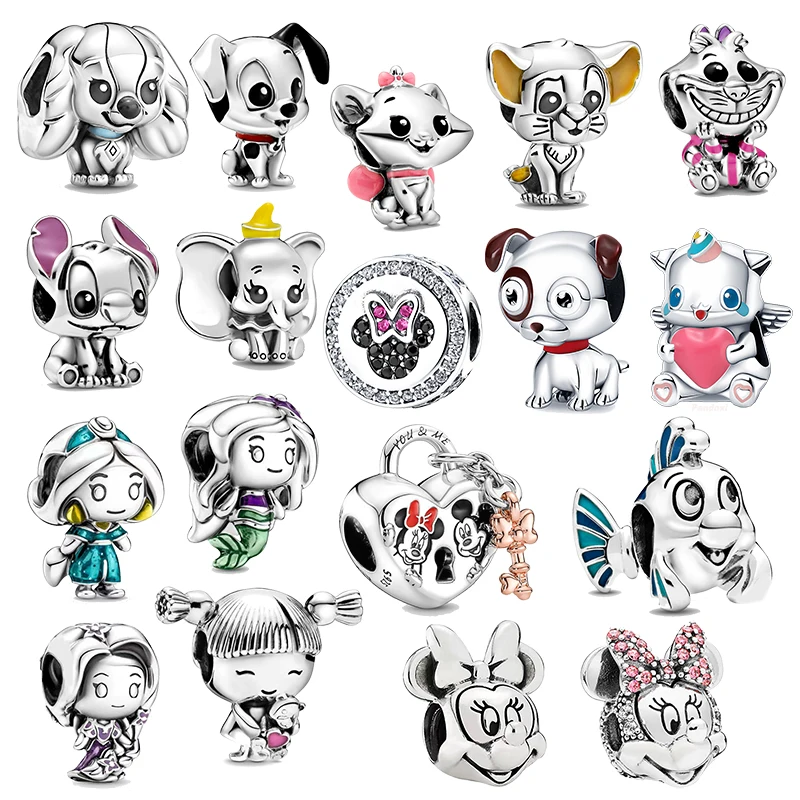 Бусины для девушек из серии принцесс бусины мультфильма envol браслета pandora 925