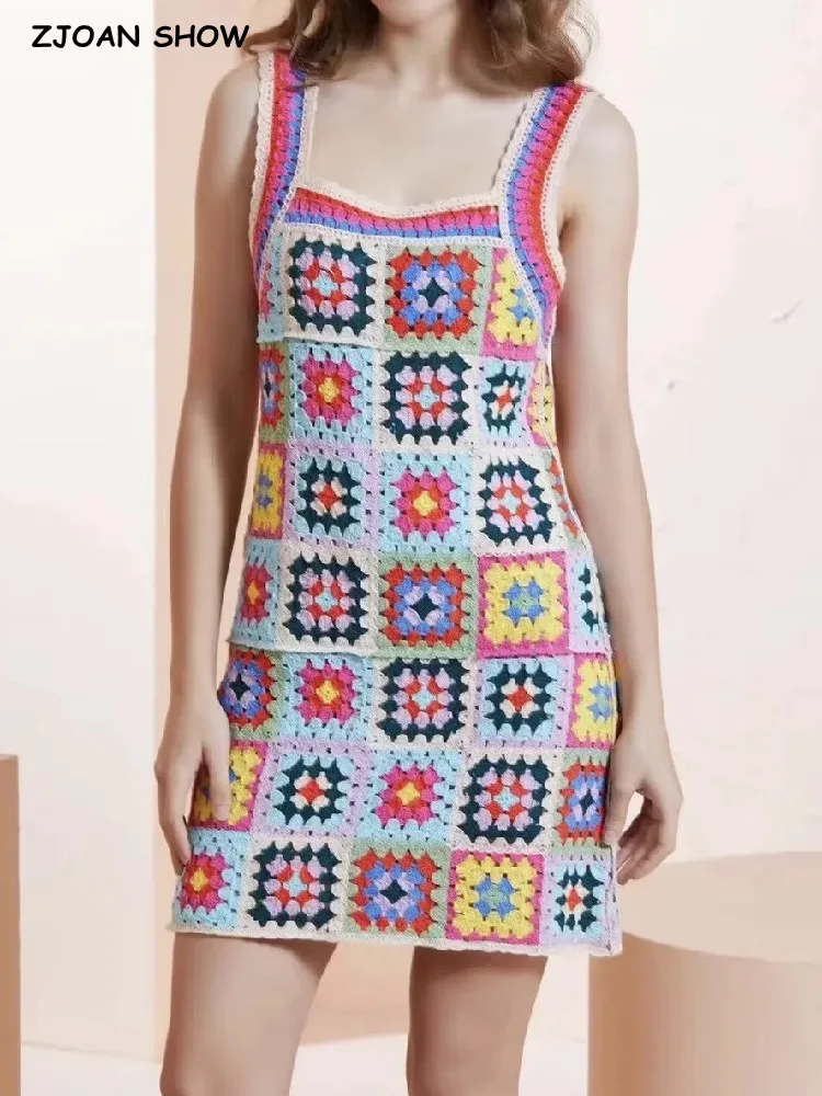 

Женское клетчатое платье-слинг ручной работы, с круглым вырезом