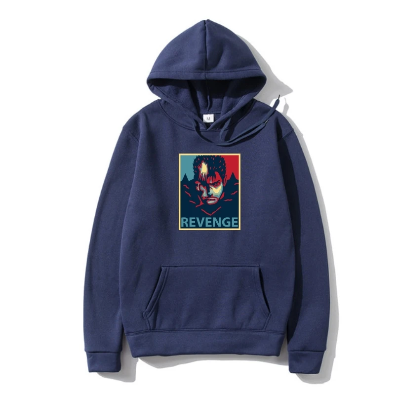 

New Berserk Manga Anime Kenpuu Denki Japan Fantasy Men'S Outerwear Autumn S-2Xl Retro Fleece Hoody