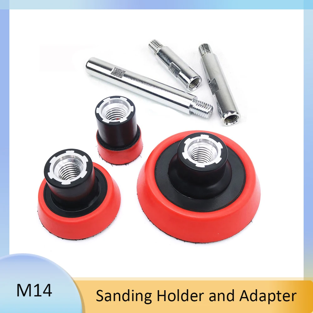 1/2/3 дюймовая пластина, подложка, коврик для шлифовки, полировки, держатель, Atapter для ухода за мойкой автомобиля, губчатая подкладка, задний диск, резьба M14 5/8-11