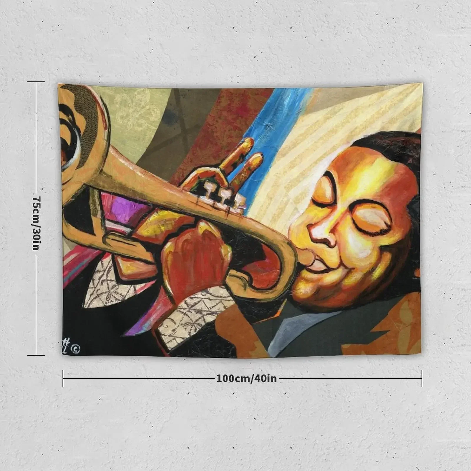 Гобелен Jazz Impresario Wynton Marsalis Рождественское украшение эстетика для комнаты гобелен