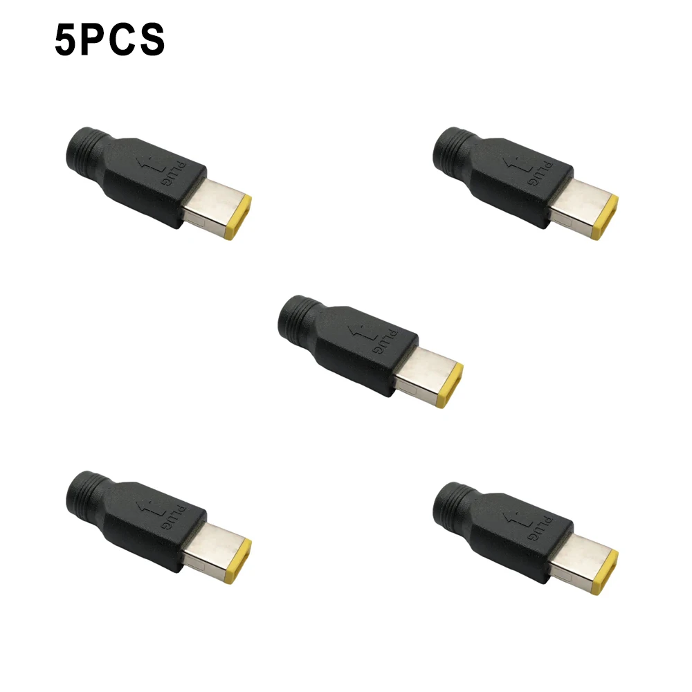 

5PCS DC 5.5x2.1mm Female To Square Plug 20V Power Converter Socket Connector For Lenovo ThinkPad AC Power Adapter Charger Supply