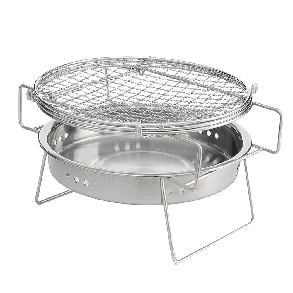 

Camping Wood BBQ Windproof Burning Stove Portable Outdoor Folding Stove for Backpacking Survival Cooking Picnic