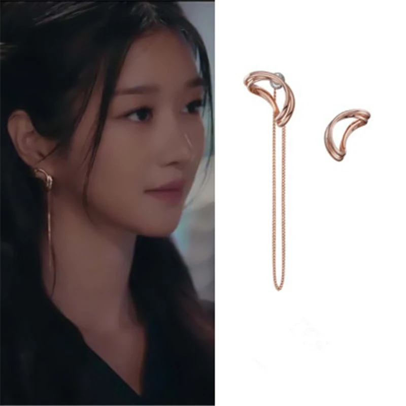 

Seo Yea Ji same 2022 fashion new line Earrings Korean style elegant high quality Earrings