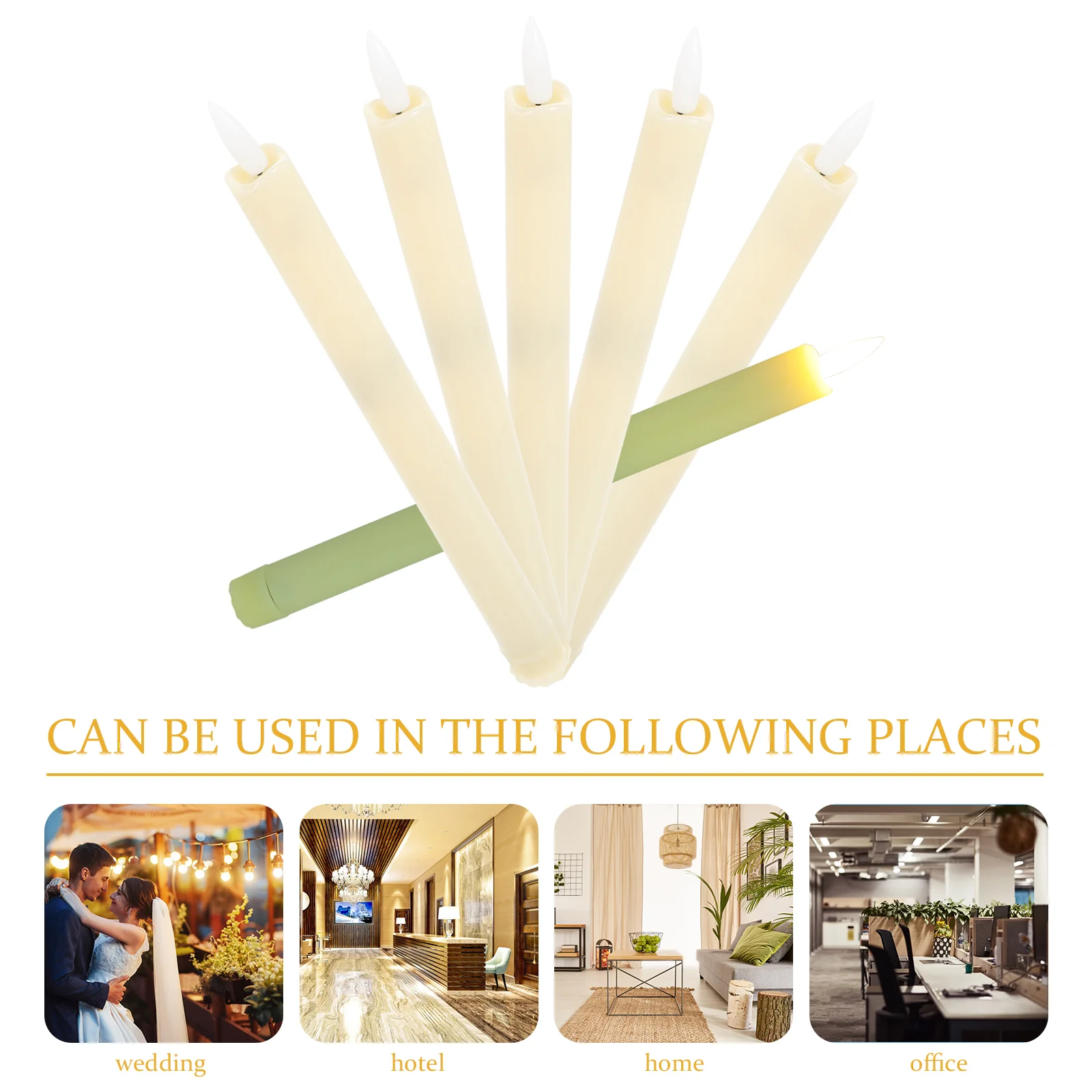 6 шт. электронные светодиодные беспламенные свечи с дистанционным управлением