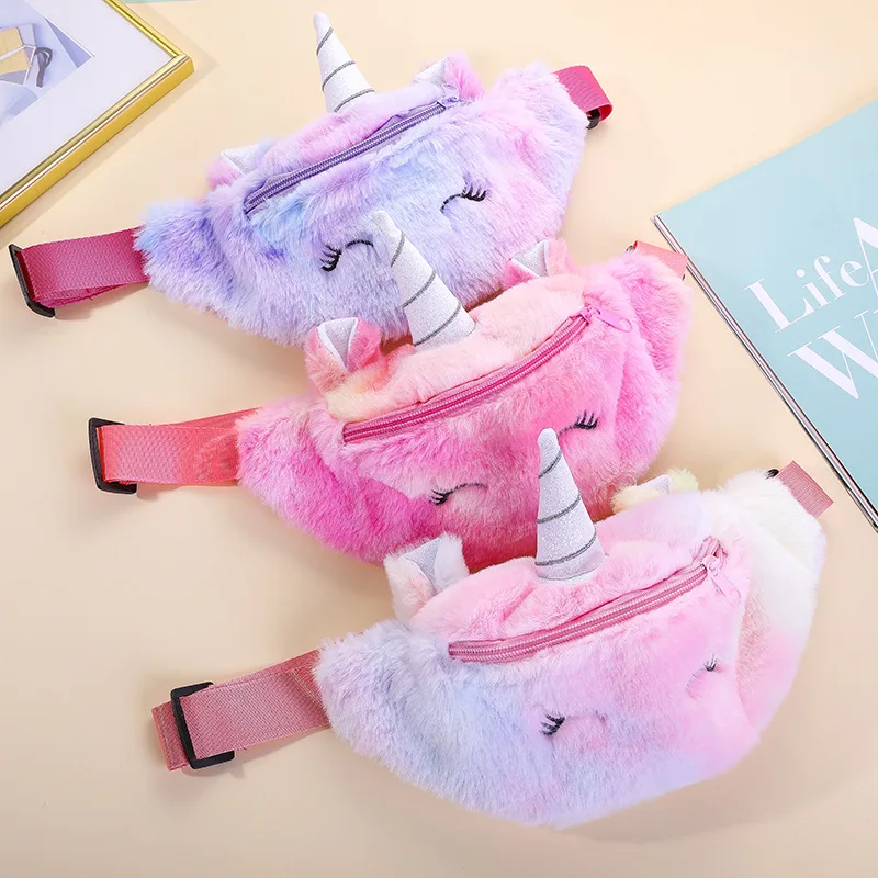 

Детская поясная сумка с рисунком милой лошади, плюшевая Женская поясная сумка, модная дорожная сумка для телефона, нагрудная сумка, 2021