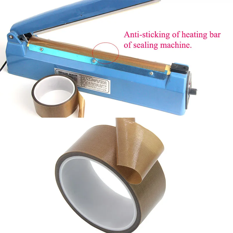 

0,13 мм, 300-градусная термостойкая клейкая лента, ткань, теплоизоляционная машина для запечатывания, лента из ПТФЭ