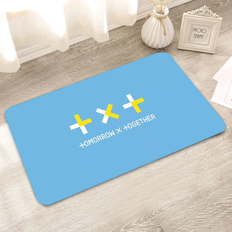 

TXT Doormat Non-slip Lounge Rug Carpet Living Room Mats Foot Mat Rugs for Bedroom Home Entrance Door the Bathroom Children Rooms