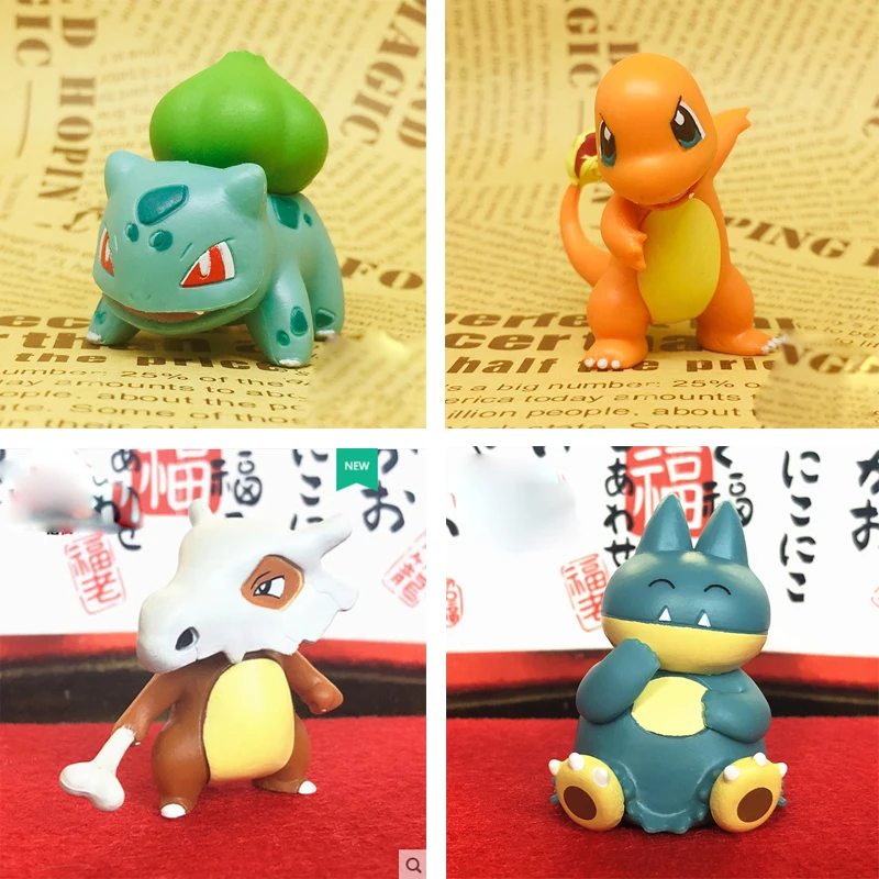 Takara Tomy Подлинная кукла Покемон чармандер попплио Литтен Пикачу ролет Treecko Eevee Fennekin аниме экшн-фигурка игрушка Декор