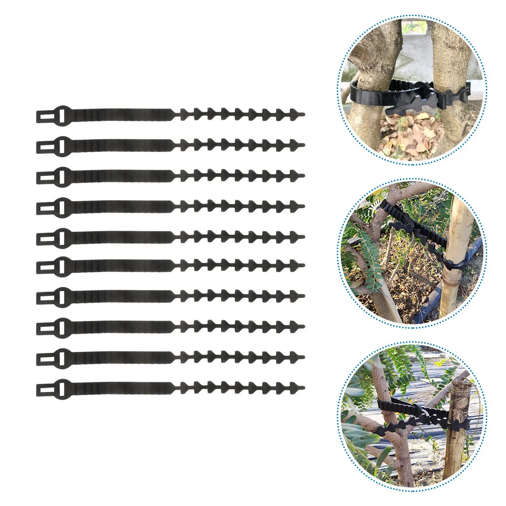 

Tree Straps Branch Ties Supports Rubber Locking Garden Accessory Outdoor Black Cable