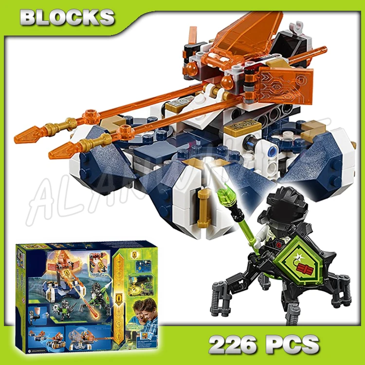 

226pcs Nexoes Knights Lance's Hover Jouster Movable Deflectors 10814 Building Blocks Toy Bricks Compatible with Model