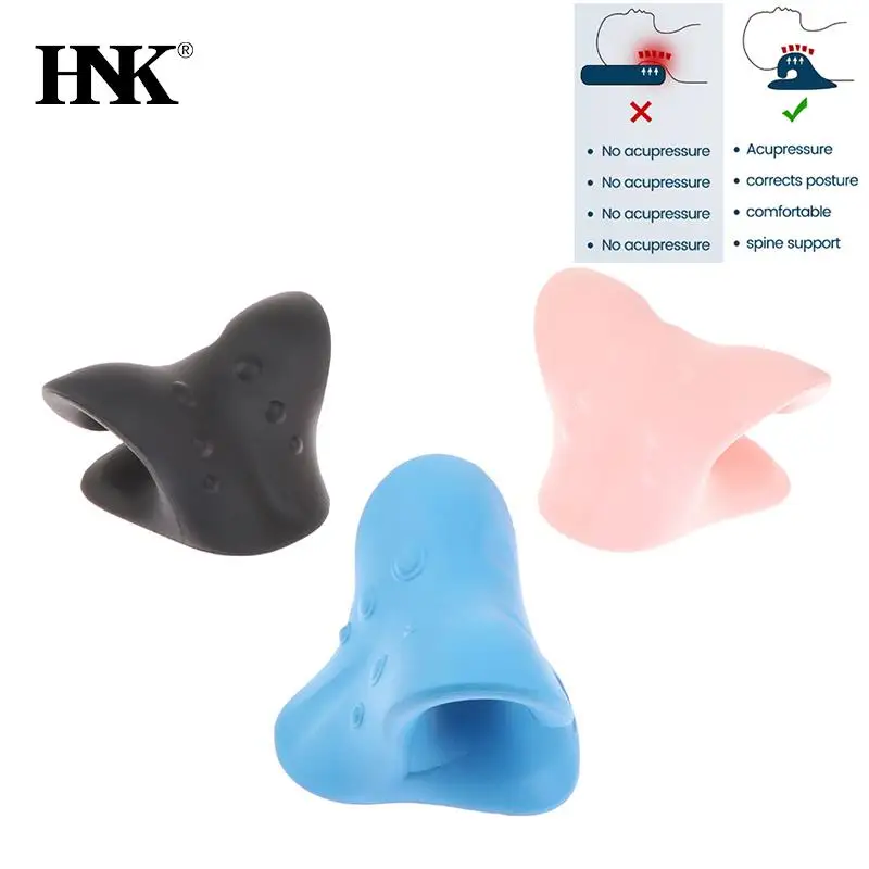 

Neck Shoulder Stretcher Relaxer Cervical Chiropractic Traction Device Pillow For Pain Relief Cervical Spine Alignment Gift