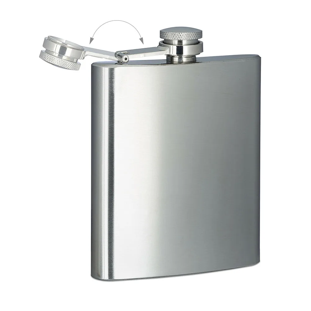 

7oz Stainless Pocket Bottle Wine Whisky Steel Hip Flask For Travel Portable Alcohol Bottles Beer Gift Rum Flagon
