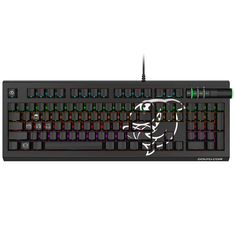 

Hot Sale DKM800 Mechanical Gaming Keyboard RGB Lighting Effects Programmable Keys Side Engraved Characters Suitable for Gamer