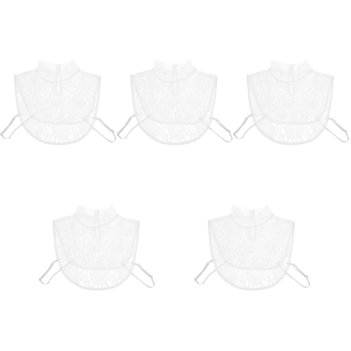 

Shirt Collar Fake Detachable Women Collars Attachment Undershirt Faux Attachable White