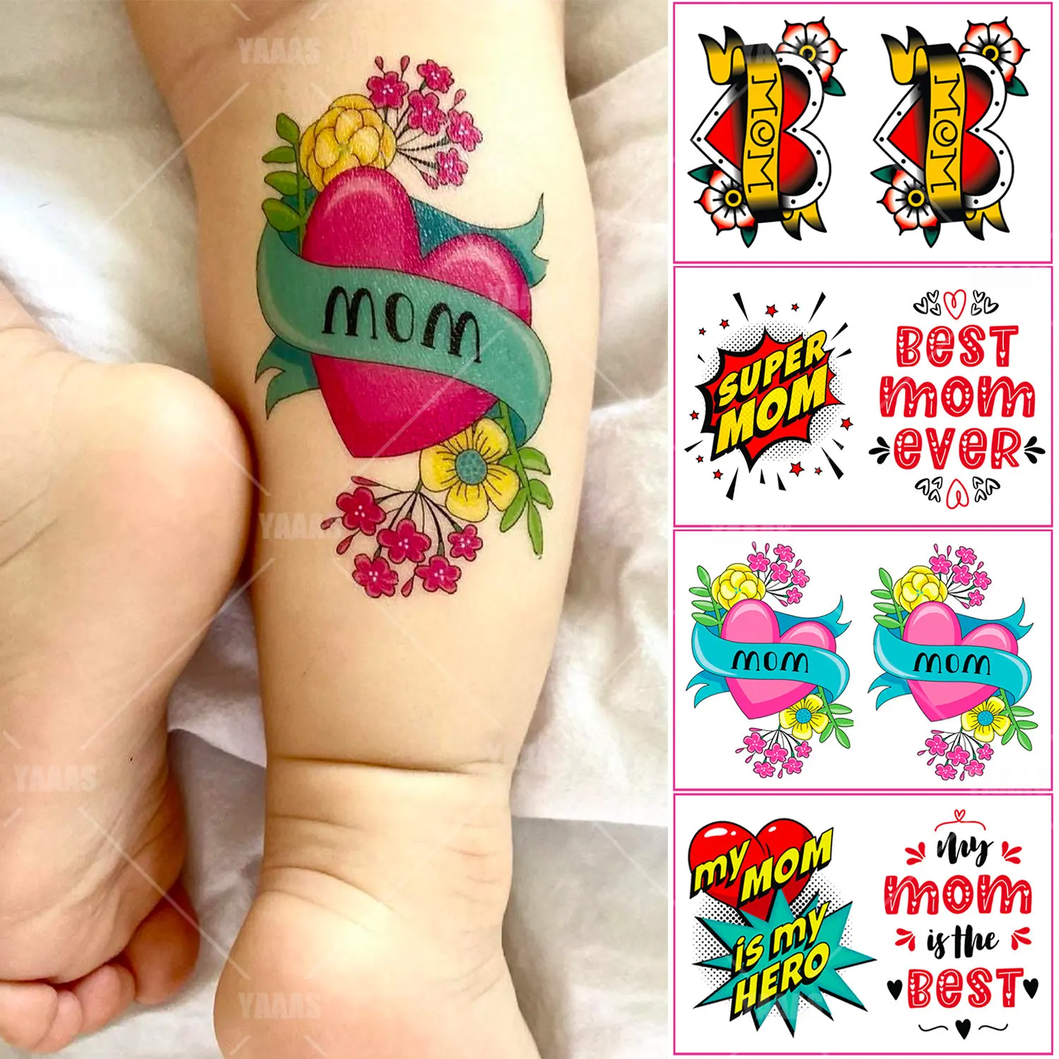 tatouage-autocollant-temporaire-festival-fete-des-meres-decorations-de-fete-pour-la-maison-cadeau-d'amour-spectacle-pour-enfants