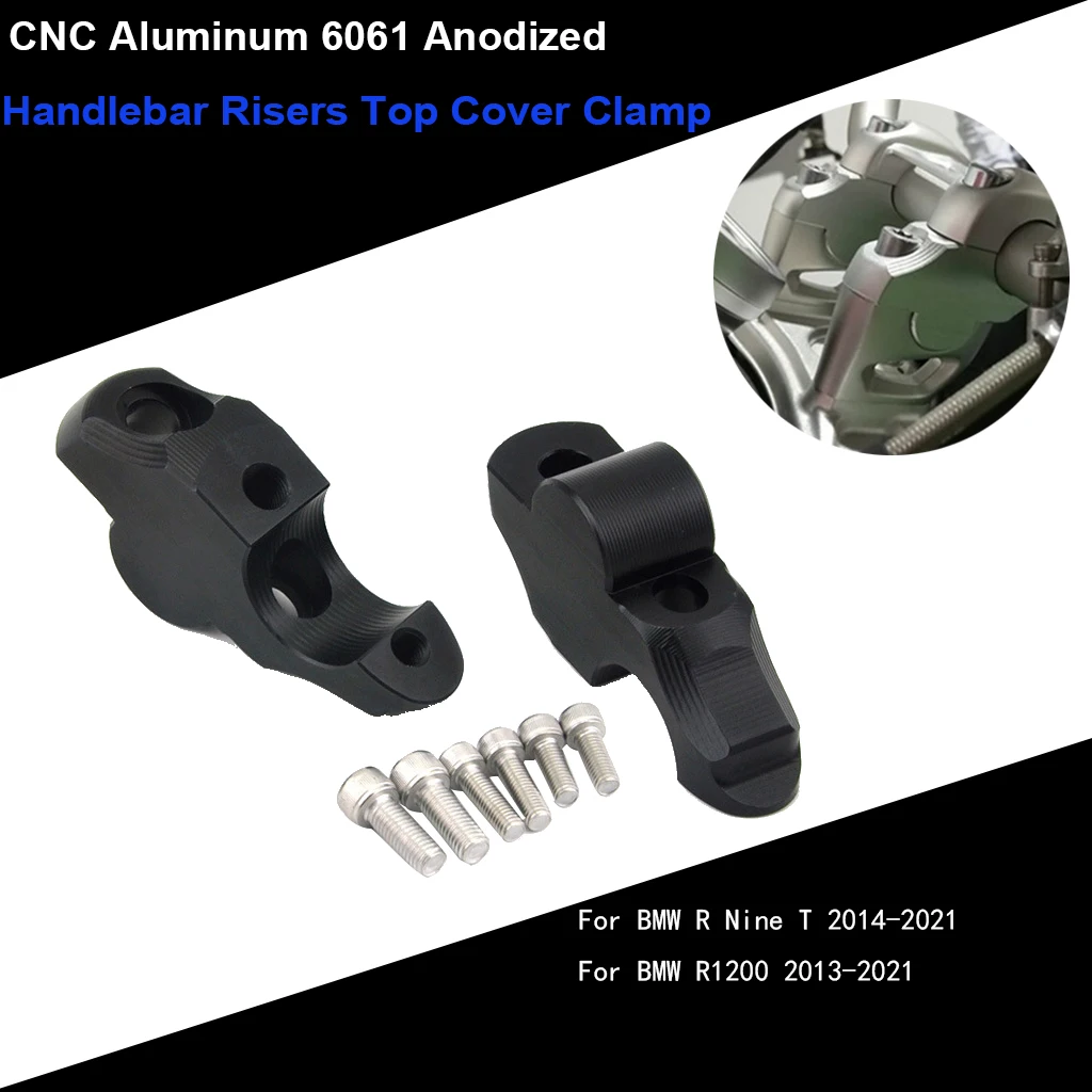 

For BMW R 1200 R Ninet R9T RNine t R 9T 2013-2021 HandleBar Clamp 28mm Raised Adapter Handle bar Mount Riser