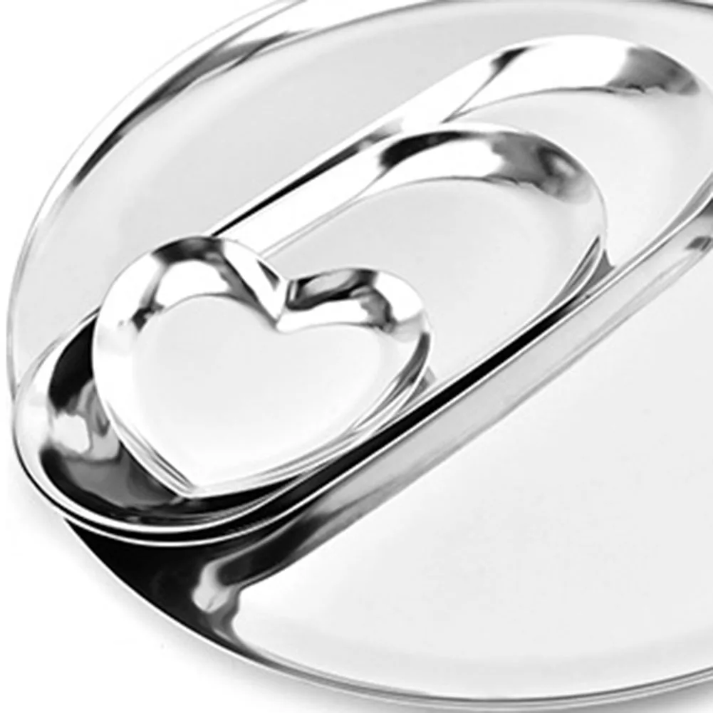 

4pcs Fruit Tray Cuisine Plates Sushi Dishes Desserts Cake Tray Tableware Stainless Steel For Kitchen Cooking Baking Supplies