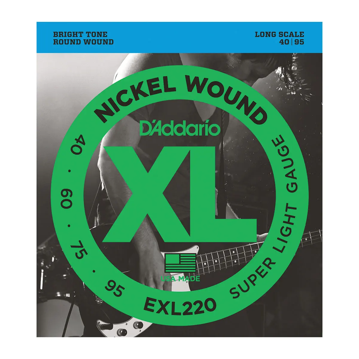 

EXL220 SUPER LIGHT/SCALE LONG. 040 .060 .075 .095 ELECTRIC LOW 4 RALING