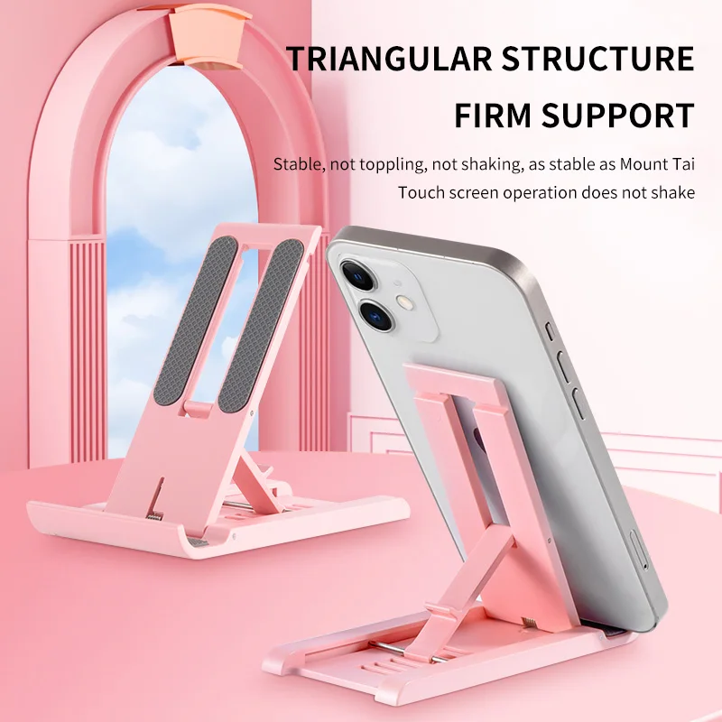 Portable Phone Stand Adjustable Foldable Tablet Mount Desktop Phone Holder Cradle Dock for IPhone 11 Pro XS Max XR Support Desk