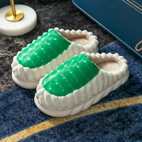 women thick sole winter slippers eva light comfort female house slippers furry warm girls indoor slippers soft sole plush slides
