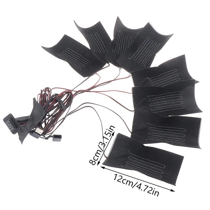 USB-подогреватель из углеродного волокна для одежды 3 температурных режима