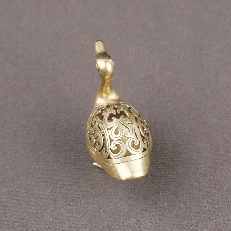 Латунная статуя из гуся и утки настольная горелка для ароматерапии декоративное