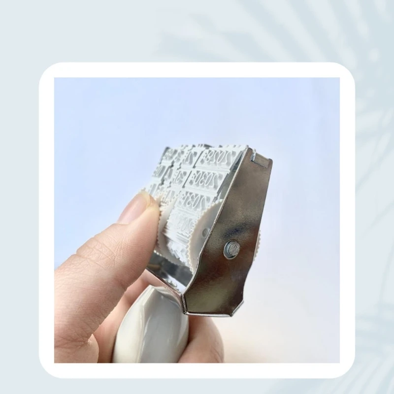 Резиновая линия Датер Офисный штамп Вращающийся для упаковки скрапбукинга 45BE