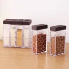 Женская банка, прозрачная бутылка для хранения соли, перца, специй, Женская емкость для хранения, контейнеры, маленькие инструменты