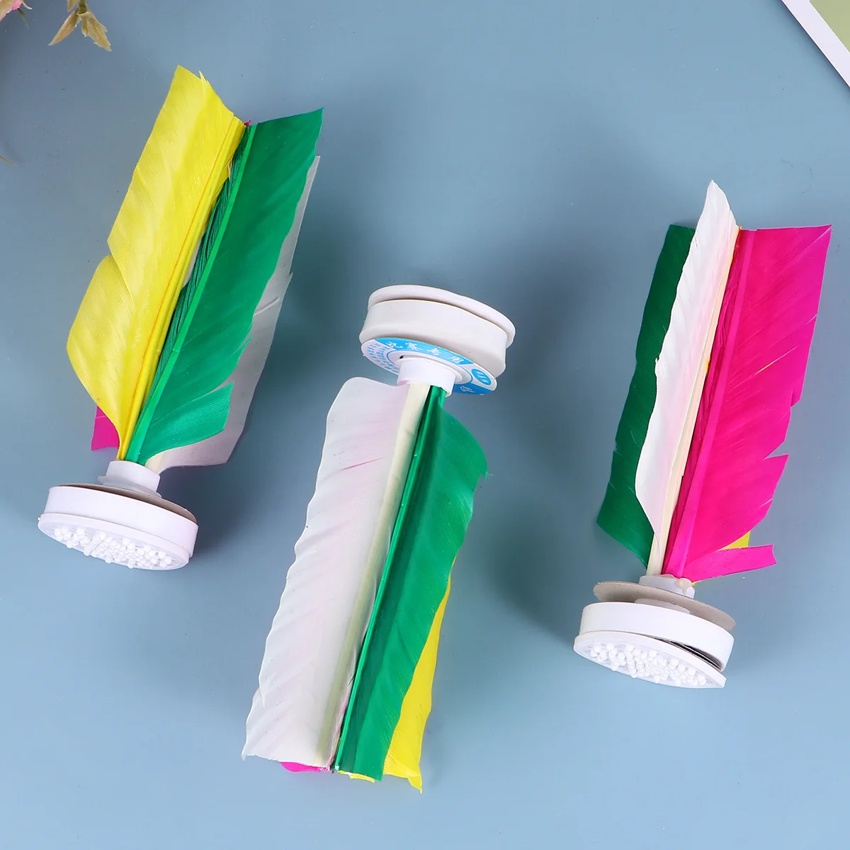 

6 шт., искусственные китайские традиционные гусиные белые цветные спортивные