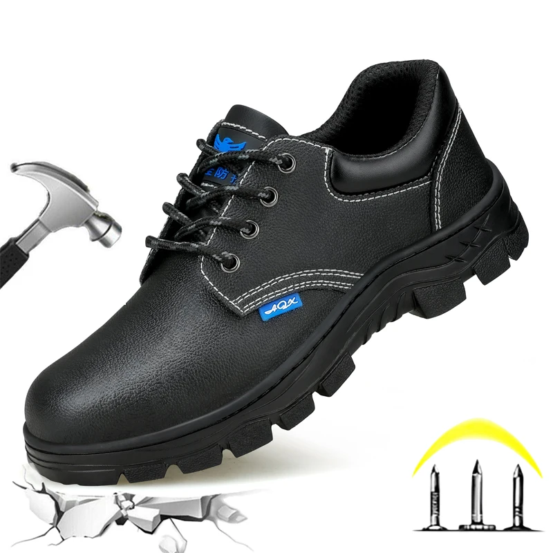 

Нескользящая черная Изолированная Мужская защитная обувь Dian Sen, спортивная обувь со стальным носком, нескользящая и непрокалывающаяся Рабочая обувь для строительства