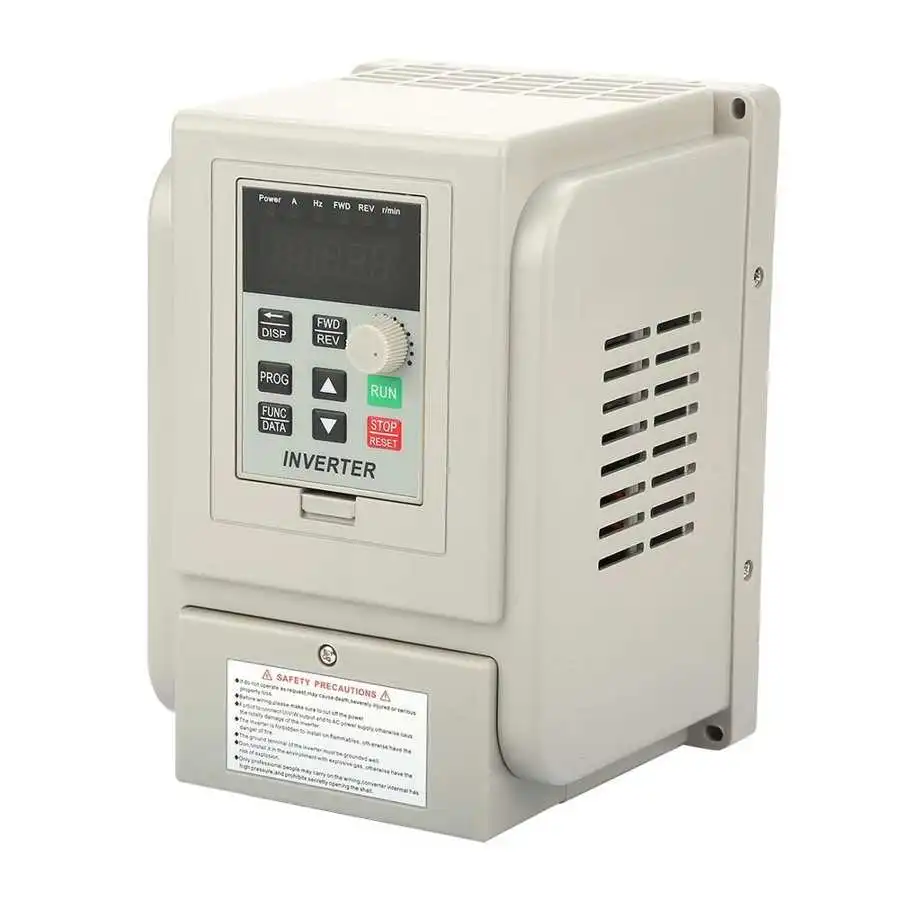 

AT1-2200X AC220V 2.2kW Single Phase VFD Adjustable Variable Frequency Drive Converter For Motor Speed Control Frequency Inverter