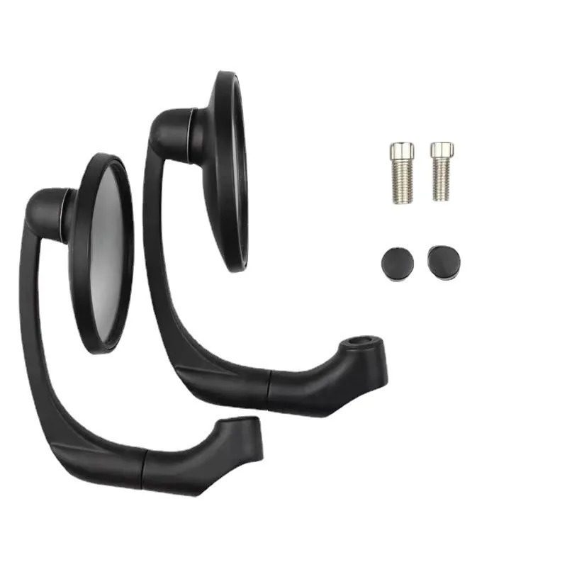 Мотоциклетные боковые зеркала заднего вида Круглый руль алюминиевый сплав