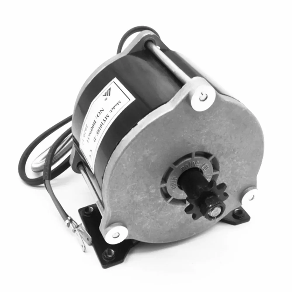 Высокоскоростной щеточный двигатель постоянного тока 500 Вт, 36 В MY1018E со шприемником, матовый двигатель