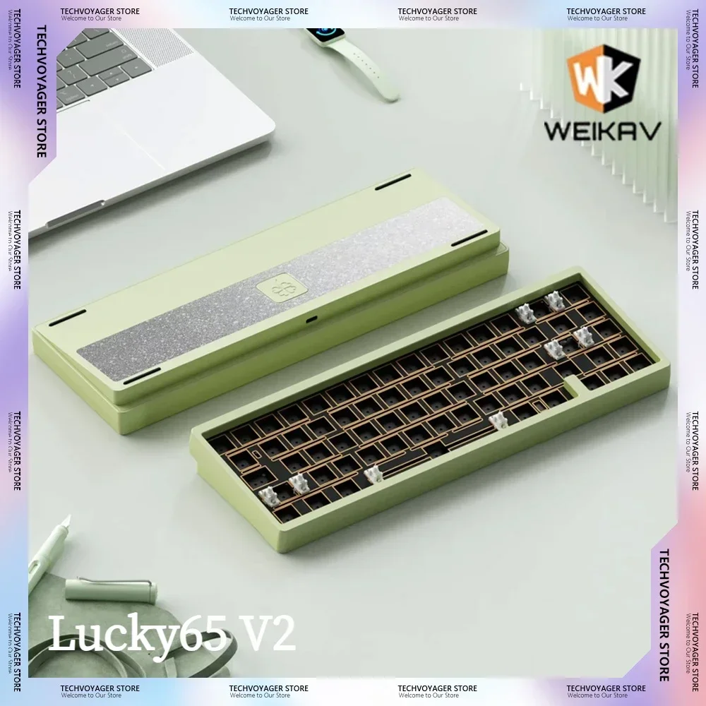 Weikav Lucky65 V2 Механические клавиатуры Наборы Rgb Прокладка с возможностью горячей
