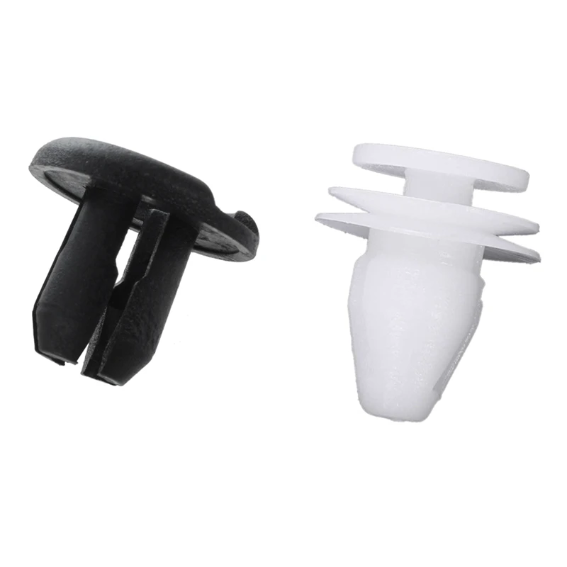 

50 Pcs Car Rivet Door Trim Clips Fastener, 20 Pcs White & 30 Pcs Black