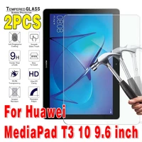 2 pcs tempered glass for huawei media pad t3 10 screen protector tablet 9 6 tempered glass tablet screen protectors film