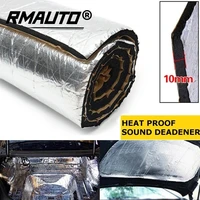 100cm100cm car sound heat insulation cotton foam heat sound proofing deadening foam deadener exhaust muffler aluminum foil