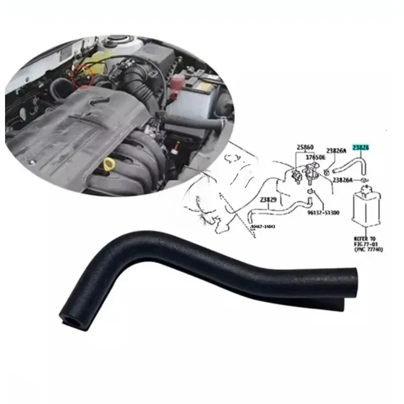 Фото Для Toyota Corolla EX Оригинальный электромагнитный клапан угольного адсорбера 1.8, вакуумный шланг выхлопных газов, трубка подачи топлива и масла №2