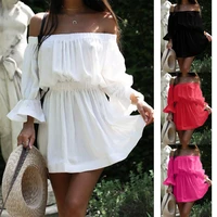 womens clothing explosion new off shoulder dress