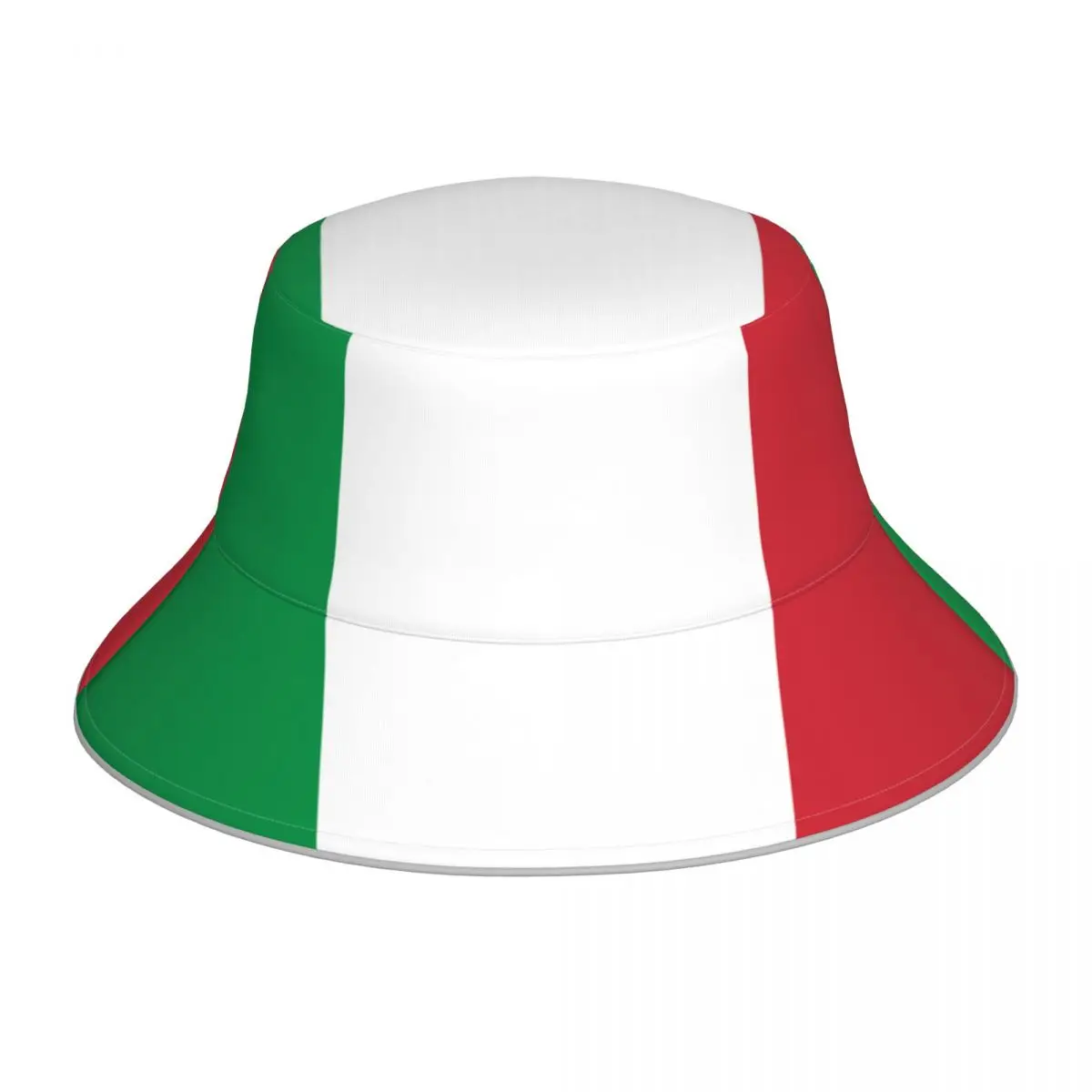 

Flag Of Italy Reflective Bucket Hat Summer Hats Fisherman Hat Foldable Women Men Sunscreen Shade Caps