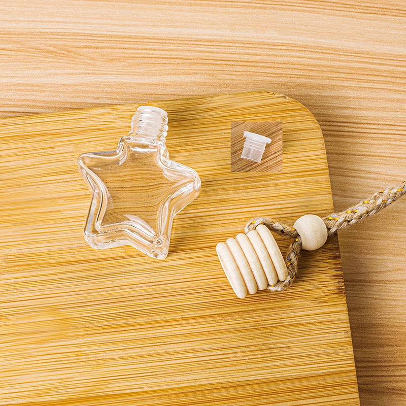 Флакон с пятиконечной звездой и золотым тросом пустая бутылка для эфирного масла