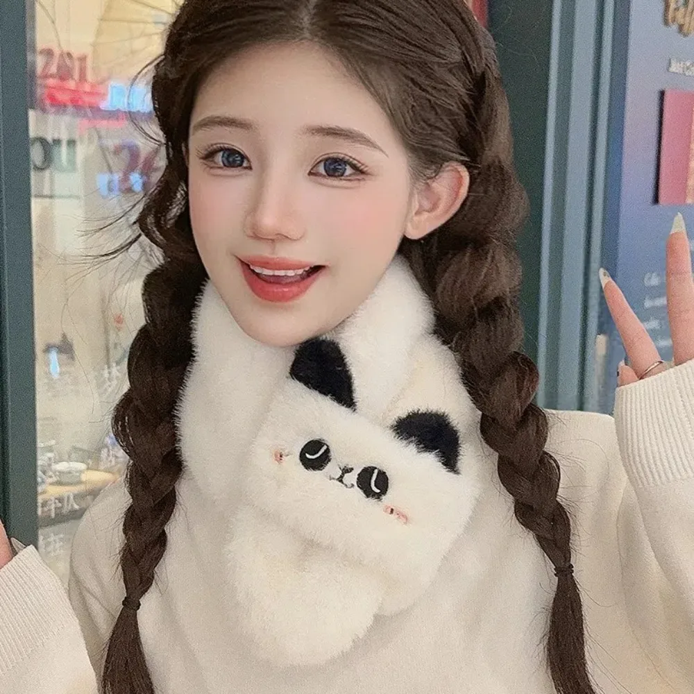 Модный теплый шарф с крестообразным воротником утолщенный милый женский