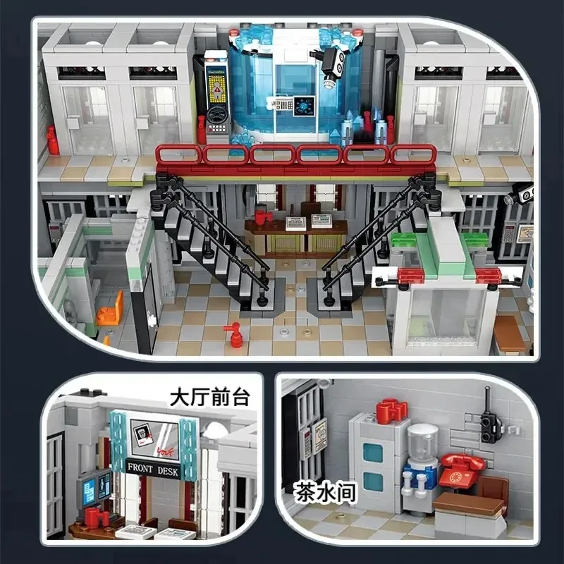 Creative Expert MOC PanlosBricks 613002 Lunatic Hospital Psychiatric Ward Модель 7527 шт. Строительные блоки