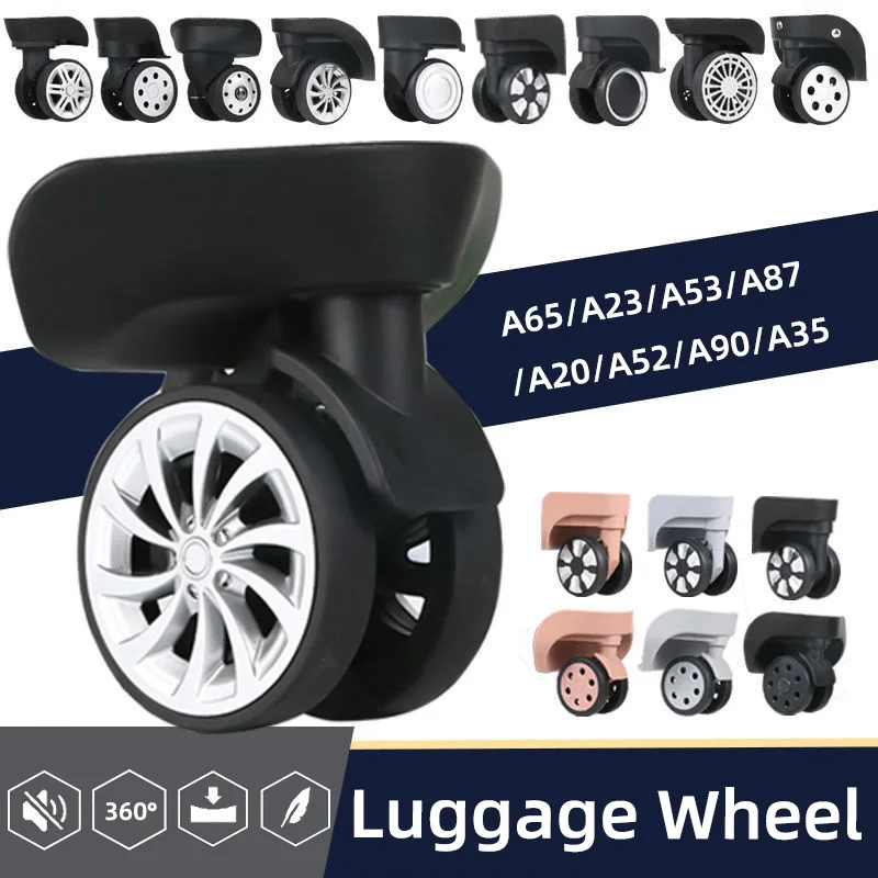 

Caster Wheel for Suitcase Luggage Replacement Casters Swivel Mute Dual Roller Wheels for Travelling Bag Travel Suitcase