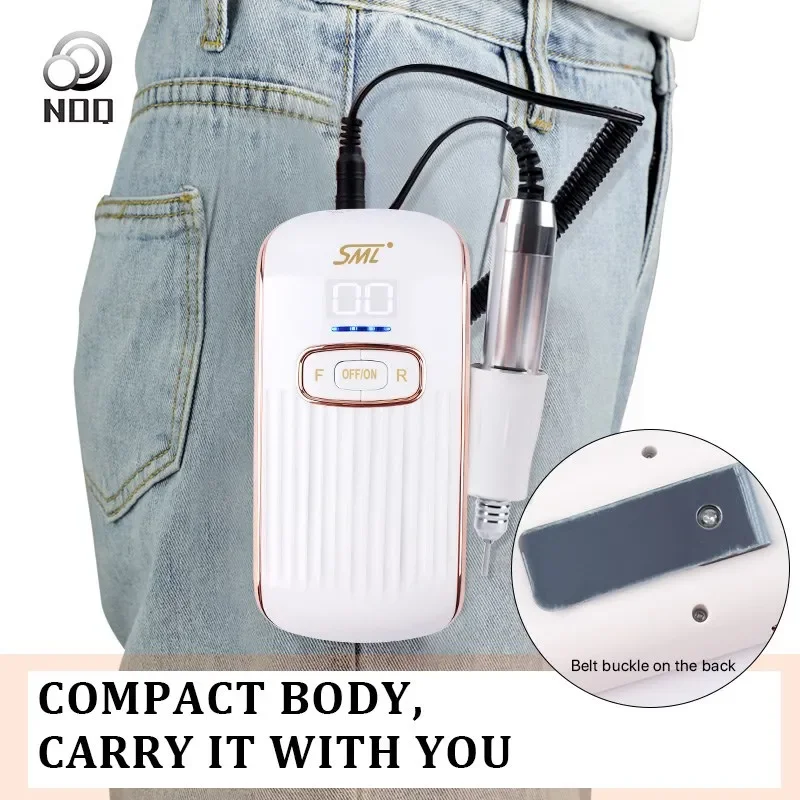 NOQ дрель для ногтей перезаряжаемая электрическая пилочка акриловая полировка