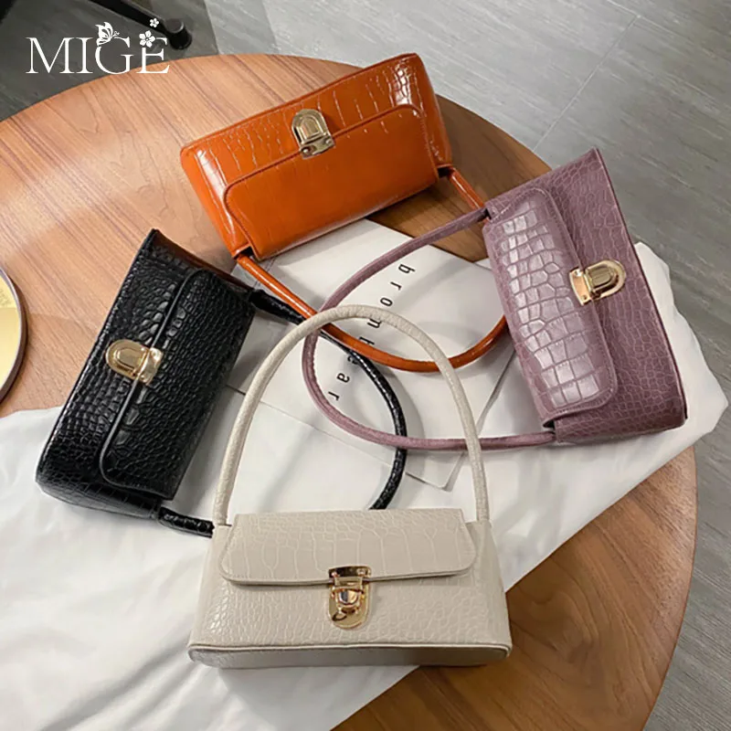 

Retro Casual Women's Totes Shoulder Bag Fashion Mini Small Wrist Bags PU Leather Textures Handbags for Women 2022 Underarm Bag