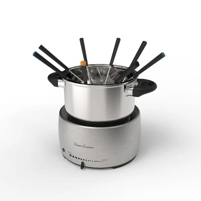 

Stainless Steel Fondue Pot Set Home Appliance