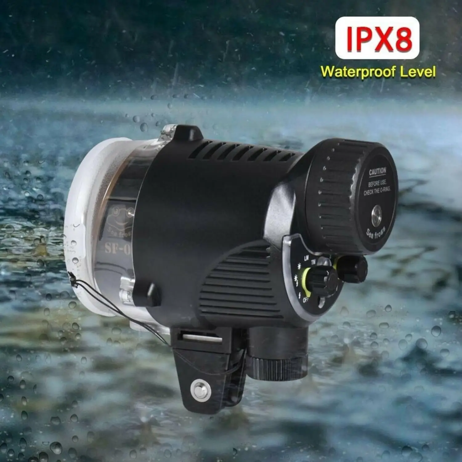 Seafrogs SF-01 Видеовспышка для дайвинга 100 м водонепроницаемый стробоскоп для подводной фотографии (art.: 3920cf0aff66d) - 3920cf0aff66d
