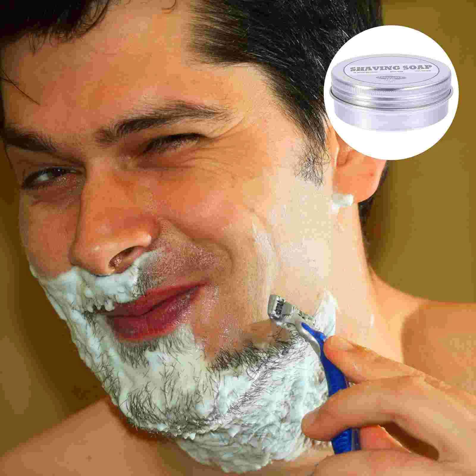 

Мыло для бритья мужские костюмы для бритья бороды Уход за телом Заправка для лица алюминиевый материал для мужчин